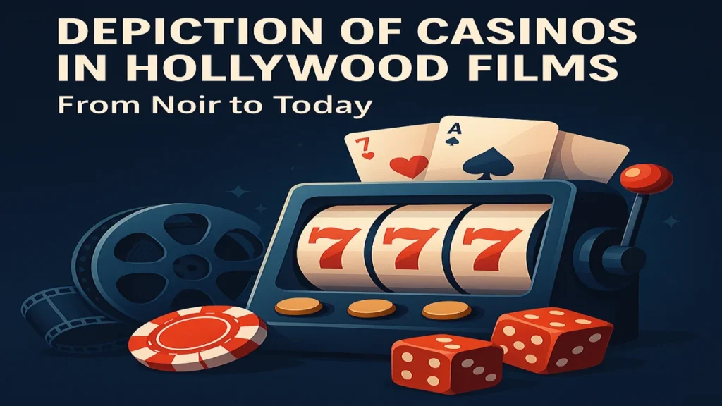A digital illustration for the depiction of casinos in Hollywood films